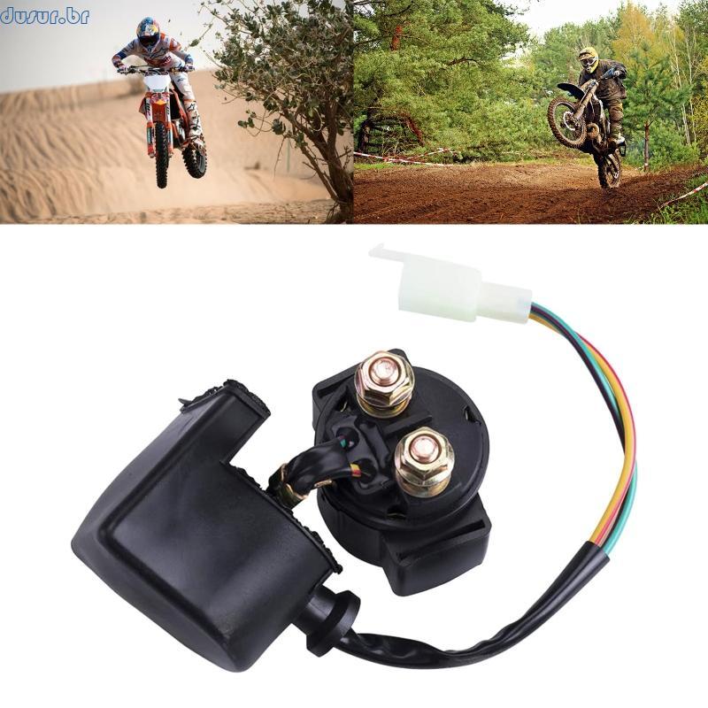 dusur9 Relé Solenóide Partida 12v Peças Motocicleta Qualidade Metal Feito Encaixe Para 4 Tempos 50cc