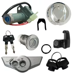 Kit Conjunto Travas Bloqueador + Chave Ignição Honda CG 150 Titan 2004 Ate 2008 KS ES KSE