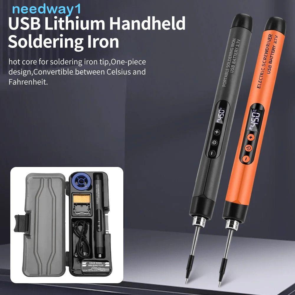 Conjunto De Ferro De Solda Elétrico NEEDWAY , USB Inteligente , Carregamento Sem Fio