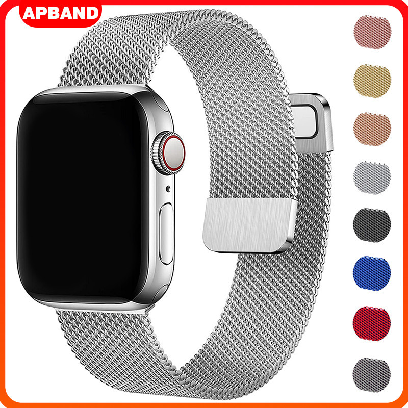 Pulseira De Metal Para Smartwatch IWatch Apple Watch SE Ultra 4 3 2 Séries 12 11 10 9 8 49 46 45 41 44 40 42 38mm