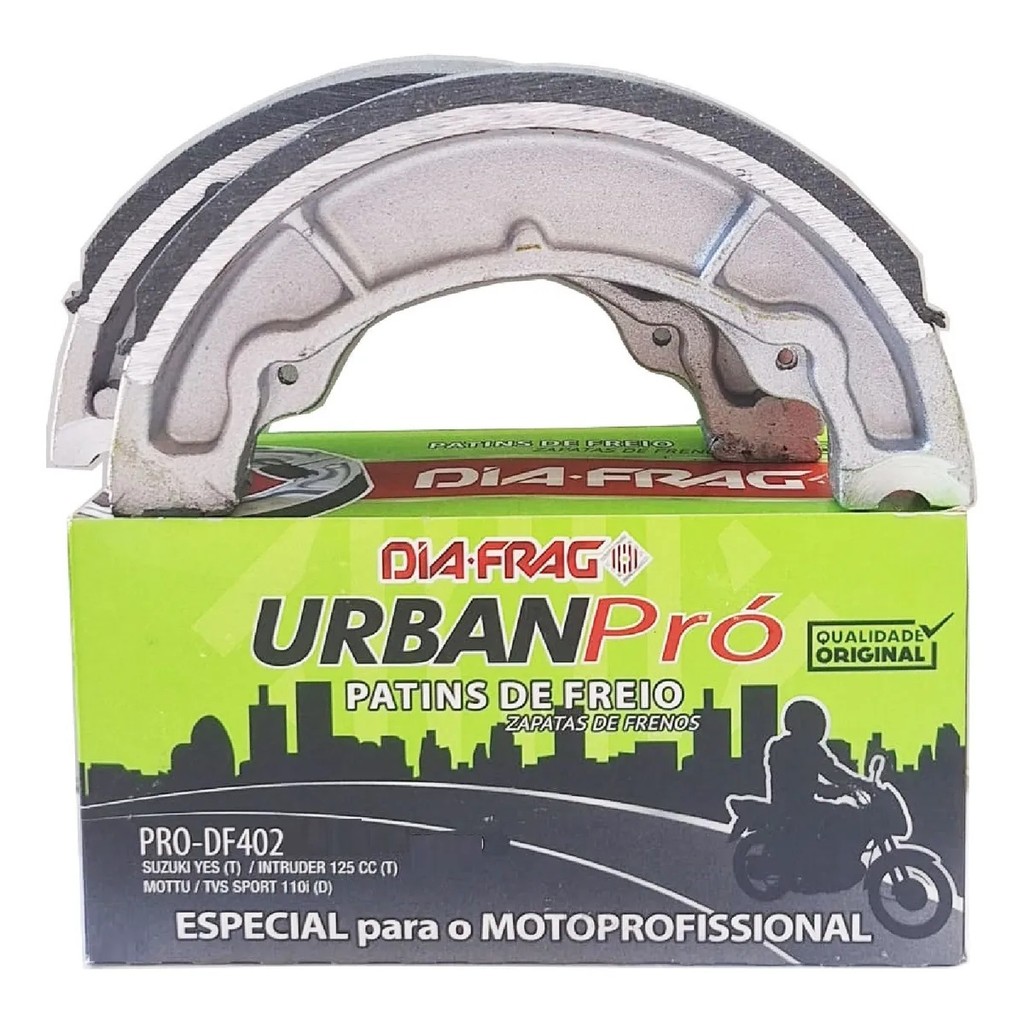 Patim Lona De Freio Traseiro Diafrag Urban Pro Biz 100 Nxr 150 Shineray POP BIS 125 Pop 100 Crf 230 Bros DIAFRAG — imagem 2 de 2