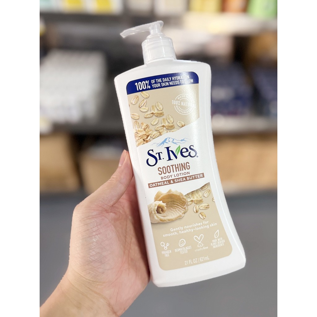 EUA Imported ST.IVES Aveia Manteiga de Karité Loção Corporal Nutritiva Suave Hidratante Hidratante Refrescante