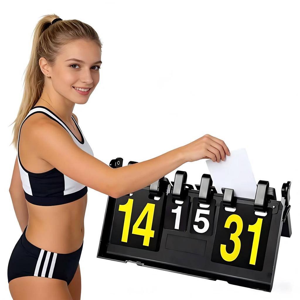 Placar De Mesa Pontuação Contador Marcador Jogo Dobrável Utilidades Vôlei/Tênis/Futebol/Badminton/Basquete/Tênis de mesa