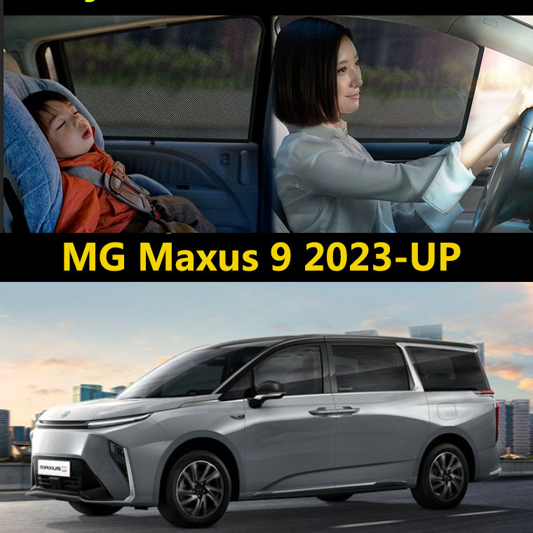 Ímã Janela Do Carro Sombra Pára-Sol Para MG Maxus 9 2023-UP Acessórios Cortinas Proteção Solar UV