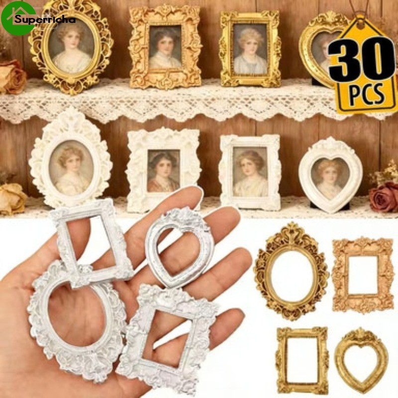 10/20/30 Escultura Em Relevo Mini Porta-Retratos Barroco-Adereços Fotográficos Modificação Da Capa De Telefone-Enfeites