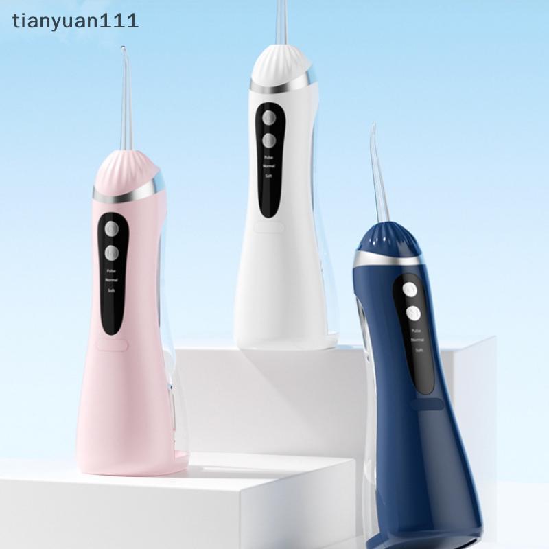 tianyuan111 Irrigador Oral 3 Modos De Limpeza Portátil Recarregável À Prova D'água IP65 FlosserTeeth Whitening Jet Floss