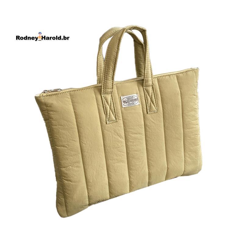 [Entrega Rápida R] Bolsa Casual Simples De Cor Pura Para Laptop , Viagem Ao Ar Livre , Estudo , Tablet , PC , De Armazen