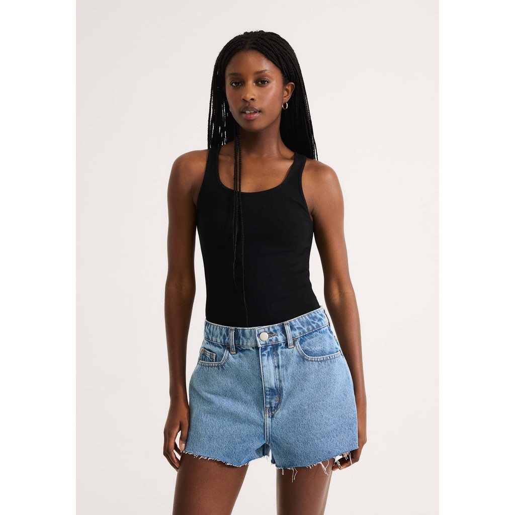 Regata Feminina Alongada Ribana Com Elastano em Oferta na Shopee