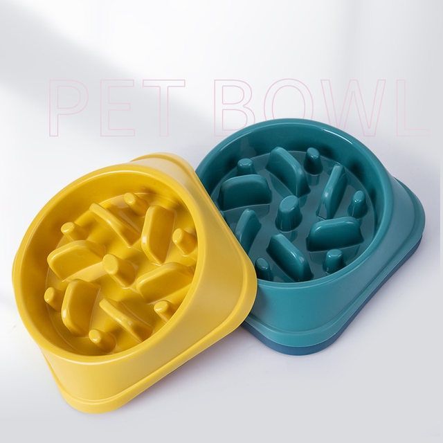 Tigela de comida lenta para cães Tigela de comida lenta Comida lenta Prevenir andorinha crua Tigela de comida lenta Tige