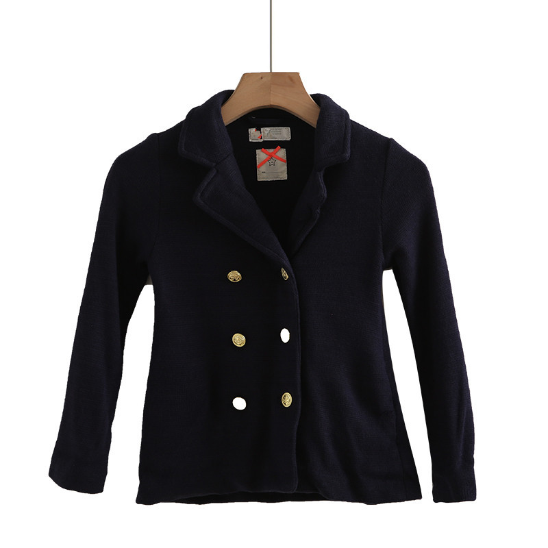 Comércio exterior duplo Breasted crianças terno jaqueta novo estilo confortável crianças pequeno terno primavera outono 