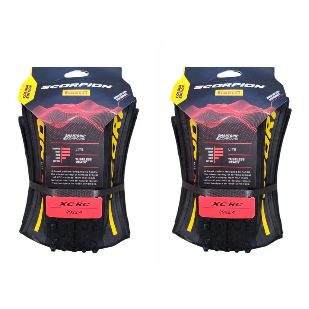Par de Pneus Pirelli 29 X 2.40 Scorpion Xc Rc Lite WC 120tpi