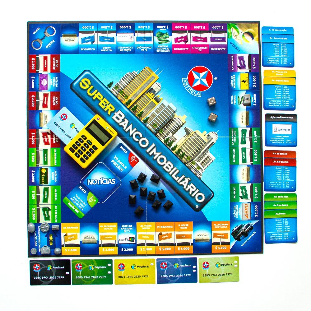 Jogo Super Banco Imobiliário Estrela
