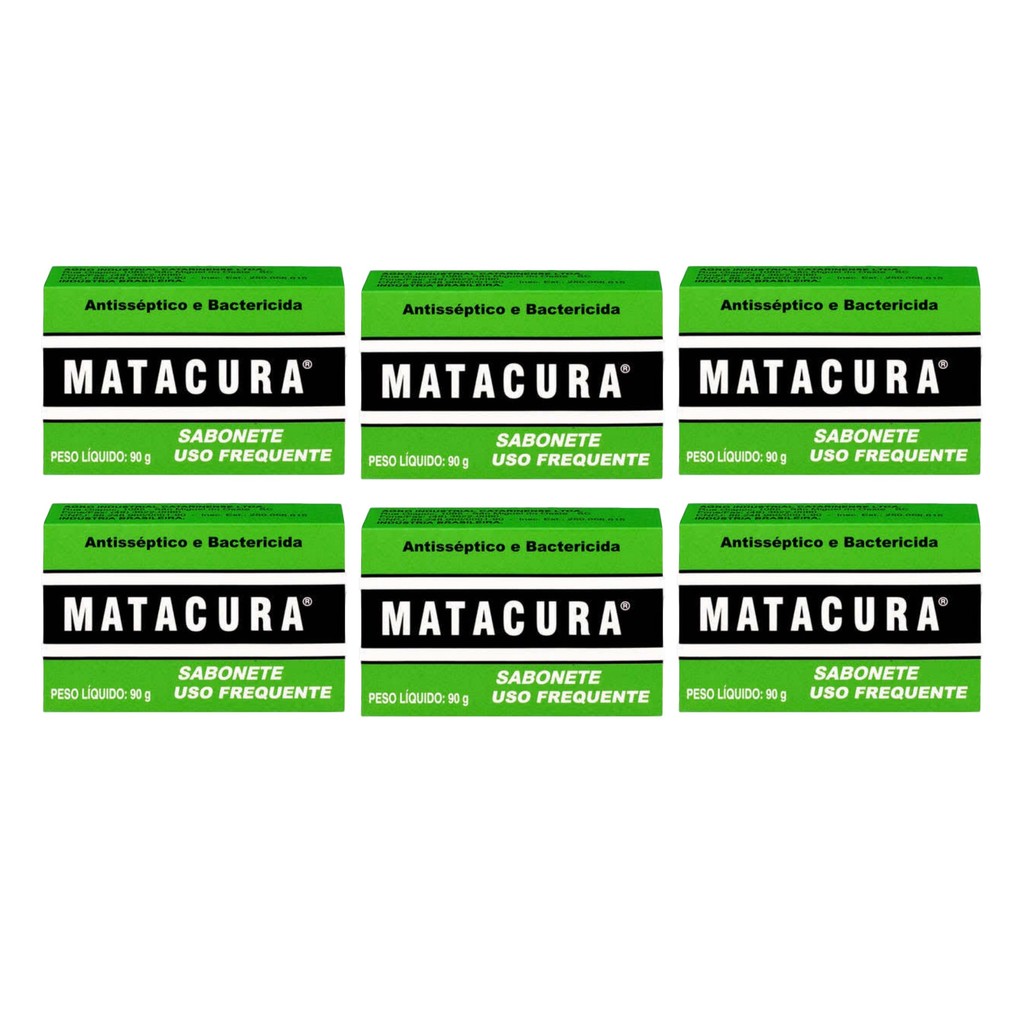 Kit 6un Sabonete Antisséptico 90g - Matacura