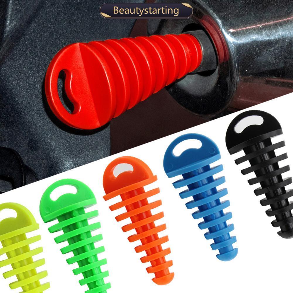 BEAUTYSTARTING Silenciador De Tubo De Escape De Motocicleta , Plugue De Lavagem , Protetor Motocross , Sangrador De Ar ,