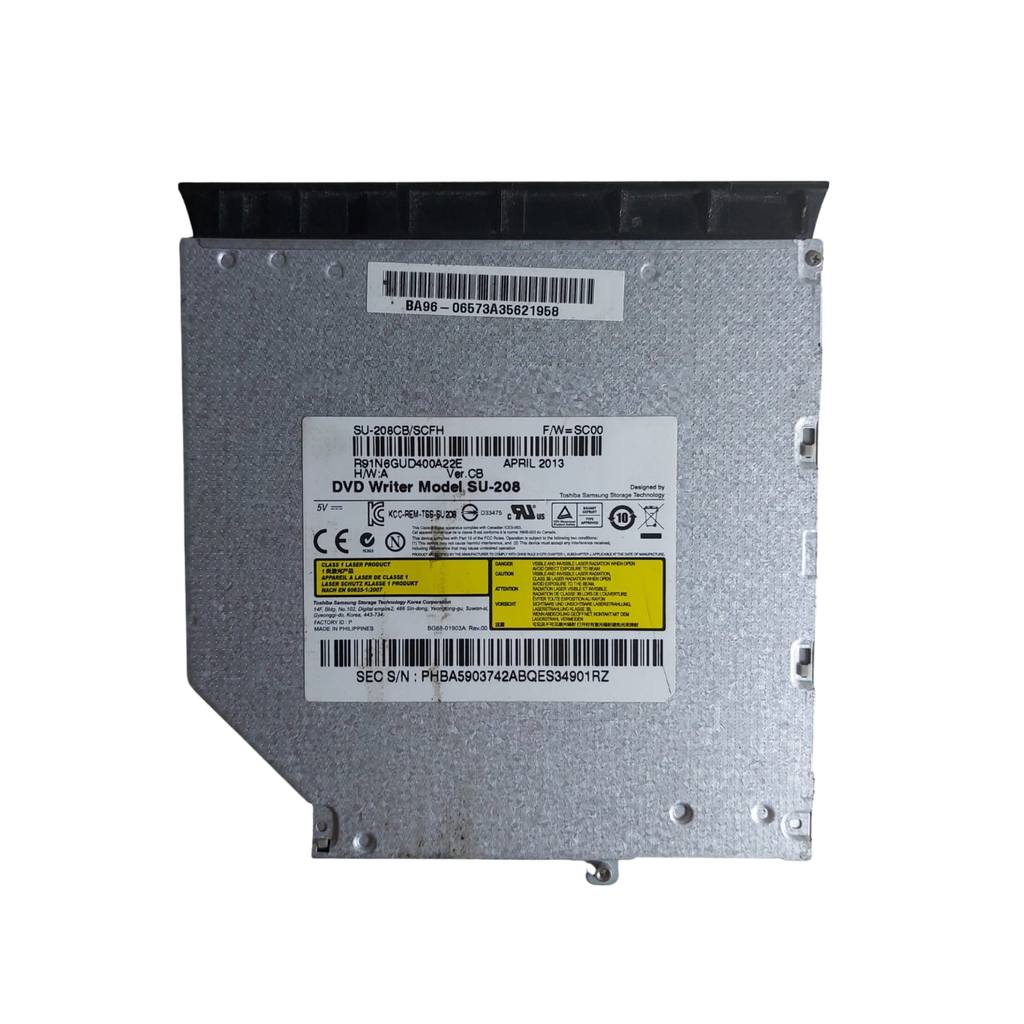Drive DVD SU-208 Usado Slim SATA Notebook Samsung NP270E4E Gravador CD/DVD