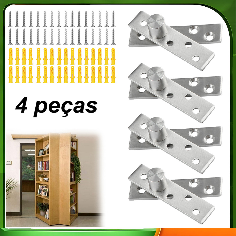 Conjunto de eixo rotativo excêntrico de aço inoxidável prateado 95 mm com acessórios de parafuso articulado Bolsa OPP