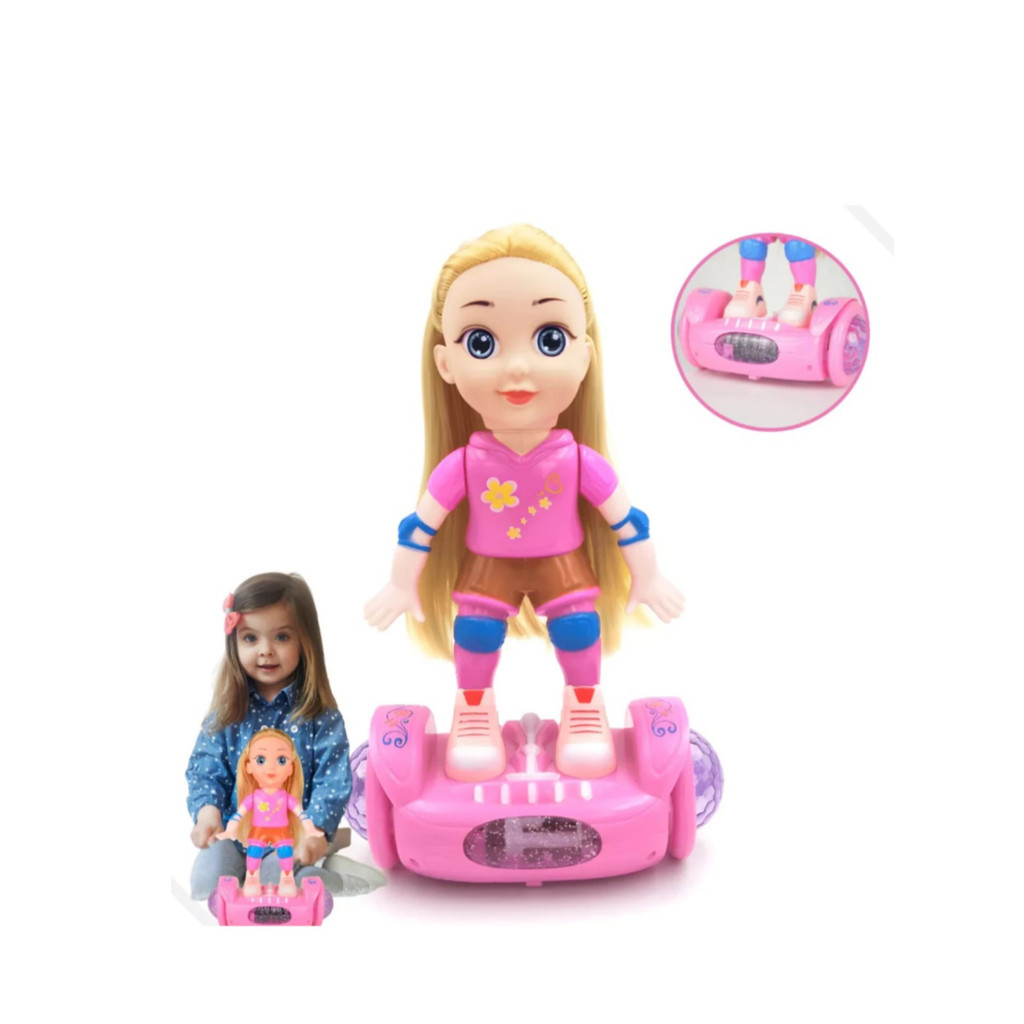 Boneca Safira Dançarina Overboard Grande Anda Luzes Sons Divertida