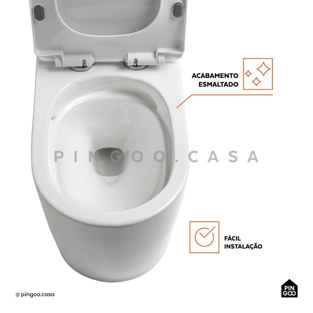 Vaso Sanitário Monobloco Amazonita Pingoo - Branco