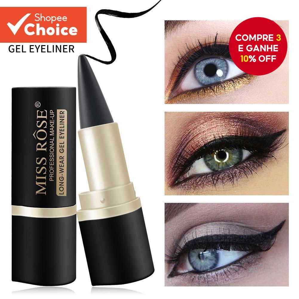 Caneta Delineadora De Olhos De Secagem Rápida , Preta , Fosca , À Prova D'água , Cabeça Única Intensa , Delineador Líqui