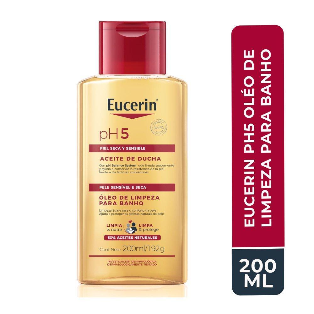 Óleo de Limpeza para Banho Eucerin PH5 200ml em Oferta na Shopee