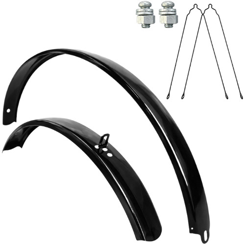 Kit Completo de Paralama Para Bike Aro 26 Tipo Monark Caloi Poti Com Hastes e Parafusos em Oferta na Shopee