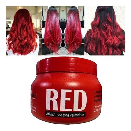 Máscara Tonalizante Matizadora Cor Red 250g Mairibel