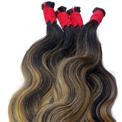 Cabelo Humano Moreno Iluminado 55cm 50g Mega Hair