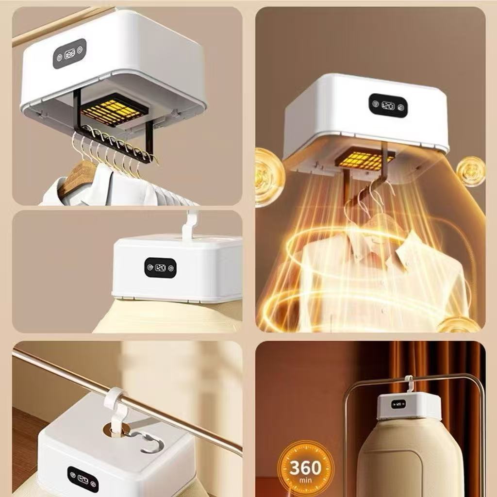 110V / 220V Secador Roupas Portátil Eletrico Secador Suspenso Cortina