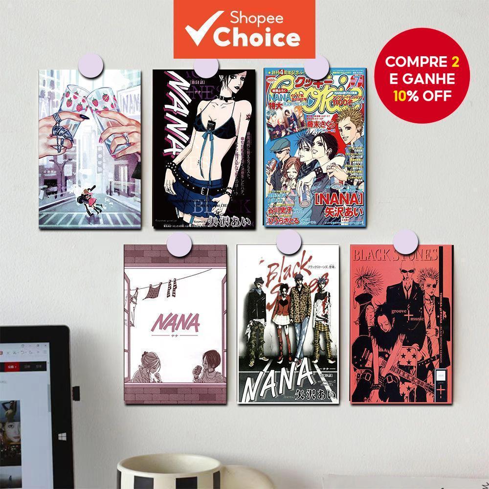 10 Pçs Clássico Anime NANA Cartaz De Parede Adesivos Decoração Do Quarto Para Meninas Adolescentes Arte Da Prin t Na Mod