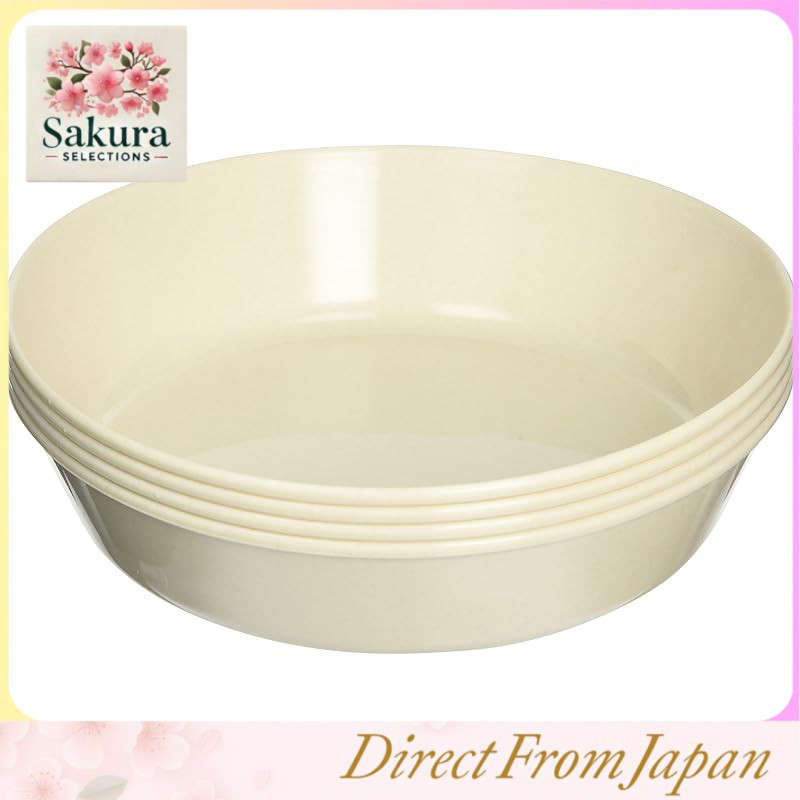 Captain Stag BBQ Deep Plate Set Sansan March Antibacterial Deep Plate 20cm, Set of 4 MP-103