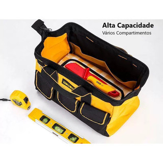 Bolsa Ferramentas 13" Impermeável Reforçada Multifuncional Reforma Eletricista Carpinteir…