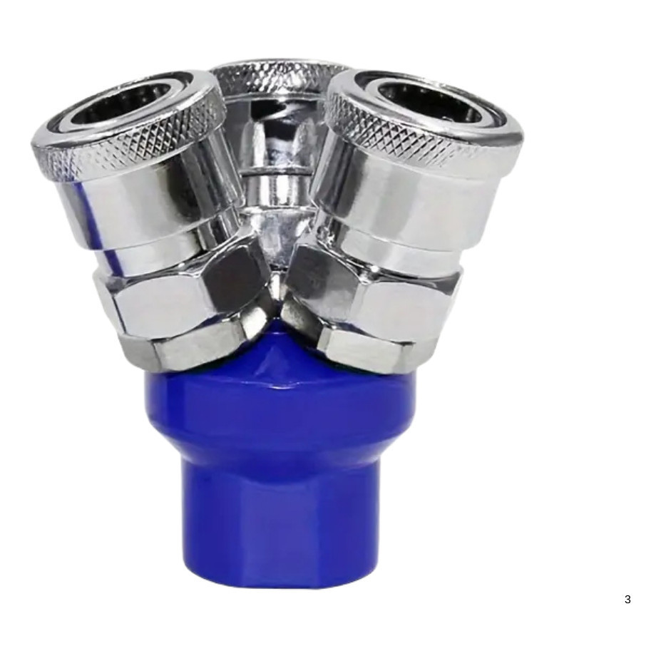 Engate Rápido Triplo Para Ar Comprimido Rosca Femea 1/4p