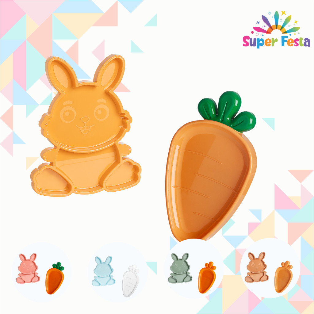 Kit Bandeja Petisqueira Páscoa Coelho e Cenoura - Super Festa em Oferta na Shopee