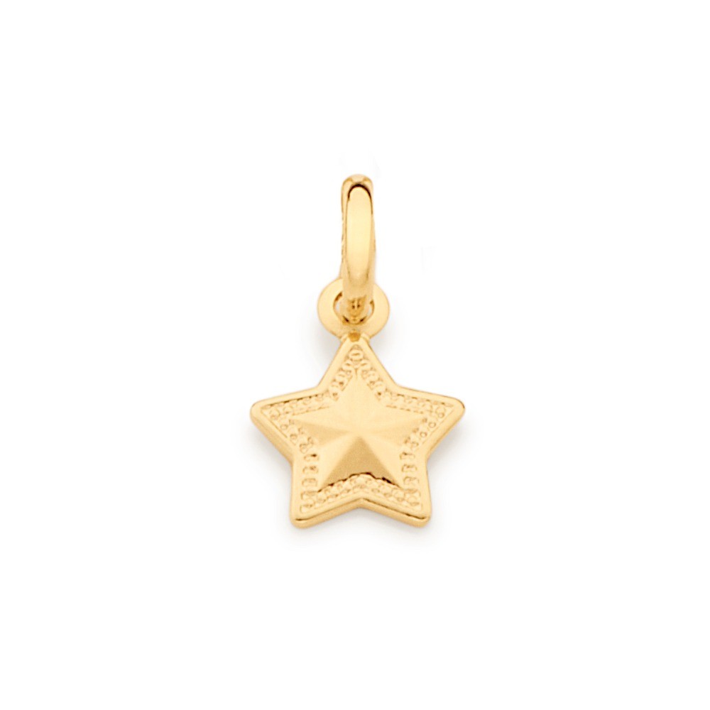Pingente Rommanel Estrela Banhado A Ouro - 542309
