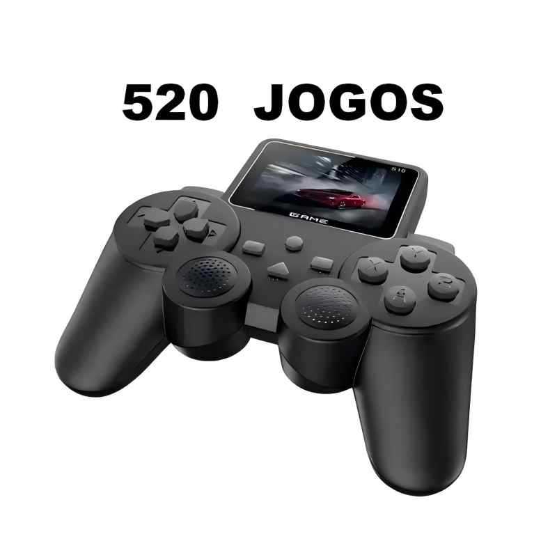 Vídeo Game Portátil Retrô S10 com 520 Jogos em 1 – Clássicos Infantis e Nostálgicos em Oferta na Shopee