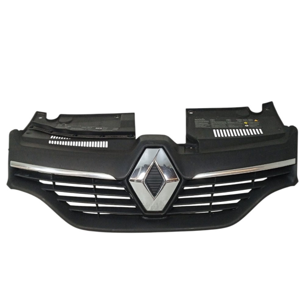 Grade Parachoque Dianteiro Renault Sandero 2014 Detalhe Preta Plástico