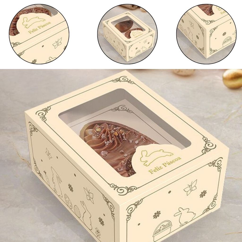 5 CAIXA P/ OVO DE PÁSCOA  AJUSTAVEL 100/150G OU 2X50/80G - PASCOA LUZ 5922 ( IDEIA PÁSCOA 2026 ) em Oferta na Shopee