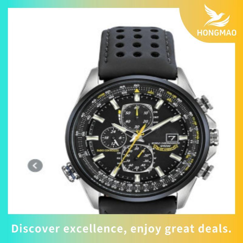 CITIZEN Eco Drive Piloto Cronógrafo Mundial Blue Angel Moda Masculina Calendário Multifuncional De Esportes