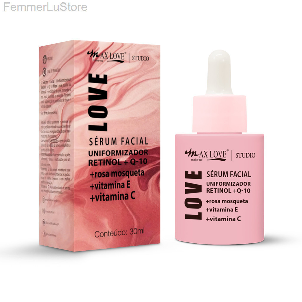 (V)✨ Sérum Facial Uniformizador Retinol + Q-10 Max Love – Antissinais, Firmeza e RenovaçãoOFJN