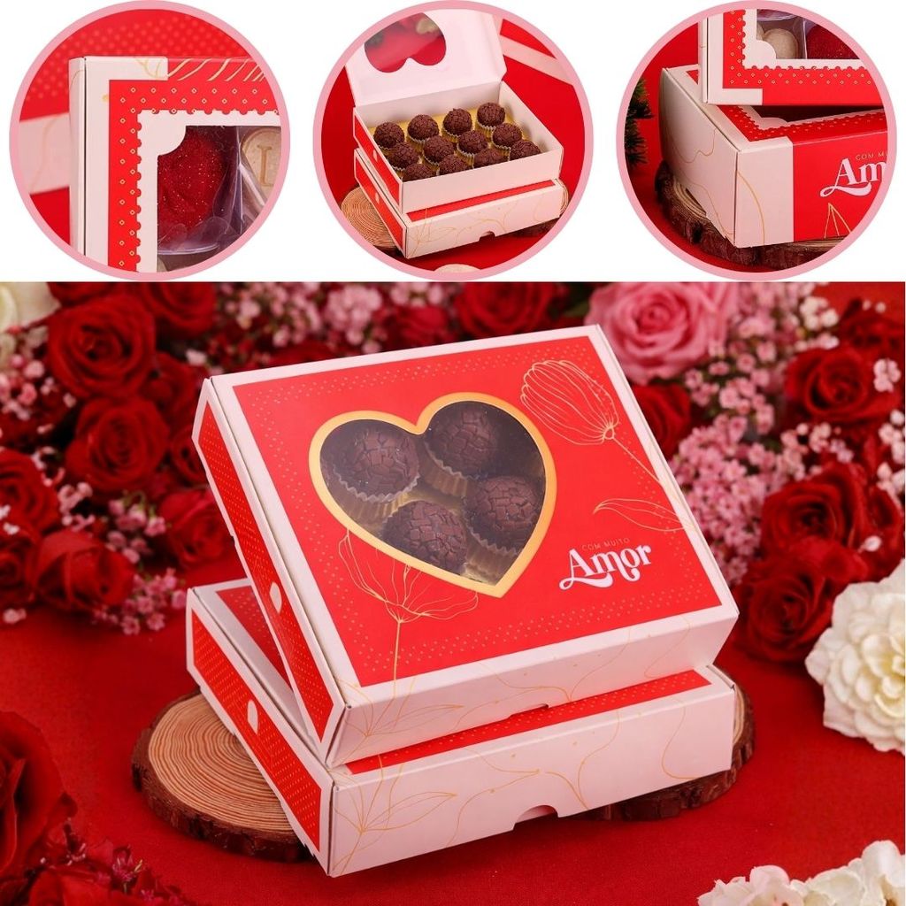 10 CAIXA P/ 12 DOCES AMOROSA 4190 ( MÃES E NAMORADOS OUTLET )  4065 + 3290 em Oferta na Shopee