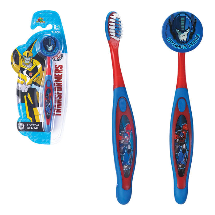 Escova Dental Infantil Transformers Optimus Prime ZEIN