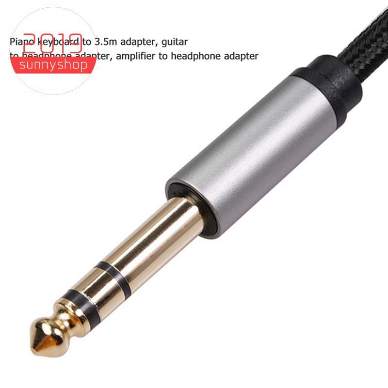 [Bestseller S] Adaptador De Áudio 6.35 Mm 1/4 Macho Para 3.5 8 Fêmea Estéreo Amplificadores , Guitarra , Teclado Piano ,