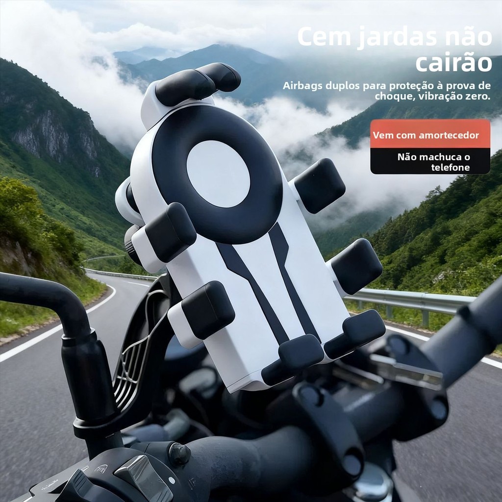 [Recomendação de Mais Vendido] Suporte de Telefone para Veículo Elétrico, Suporte Tipo Polvo Anti-Vibração com Amortecim