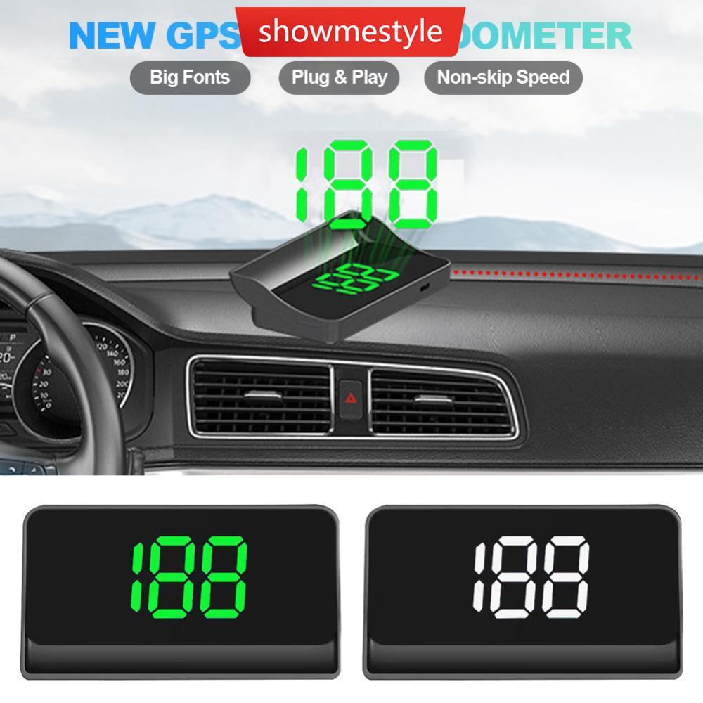 SMS Carro GPS HUD Head Up Display Velocímetro Digital Medidor De Velocidade KMH/MPH Para Caminhão Plug and Play Peças De