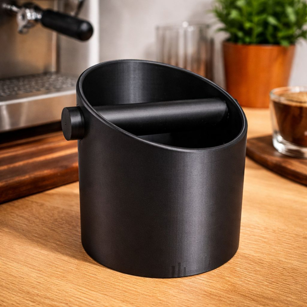 Knock Box Café Espresso Barista | Caixa Descarte Borra com Barra Reforçada Profissional