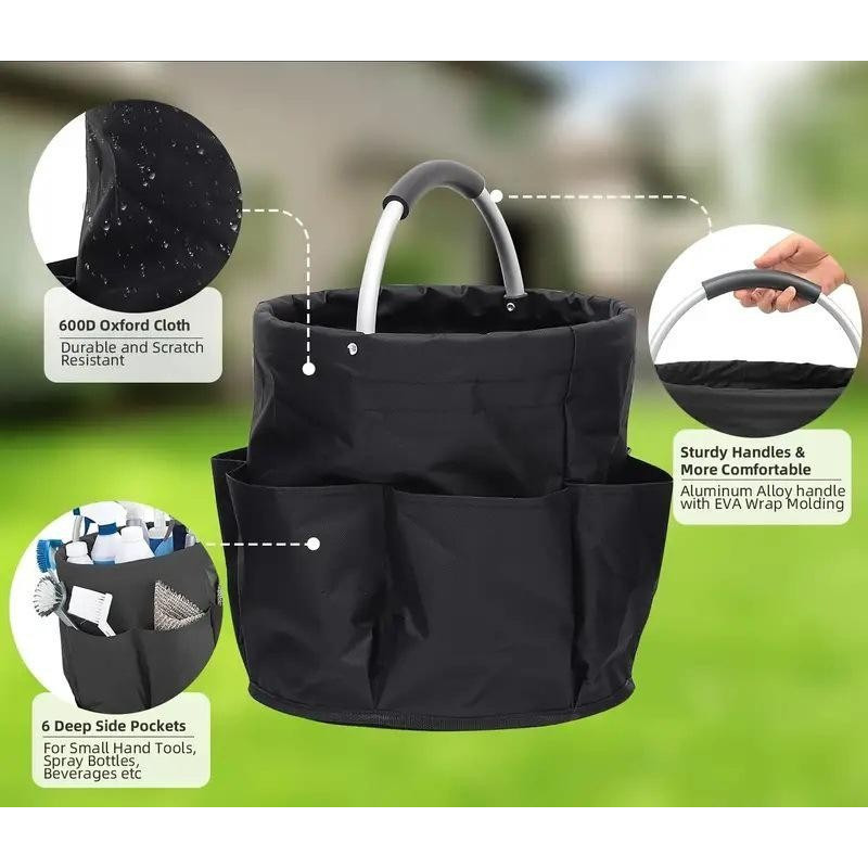 Balde Organizador Bolsa De Armazenamento Saco De Ferramentas De Jardinagem Jardim Manuais Cesta De Adereços De