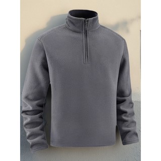 Outono inverno masculino High-End velo Casual jaqueta de lã forro de lã engrossado moletom masculino solto tamanho grand