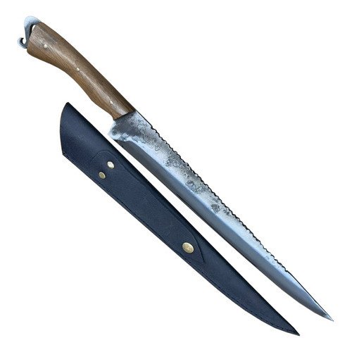 Faca Artesanal Javalizeira Full Tang Brut Forge 12 Polegadas Guajuvira