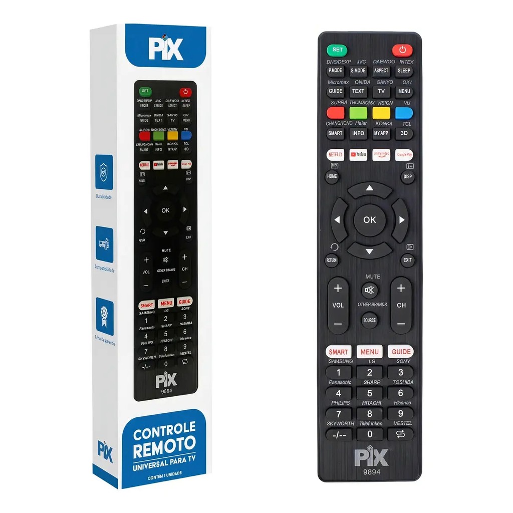 Controle Remoto Universal TV LED LCD Samsung LG Philips Smart em Oferta na Shopee