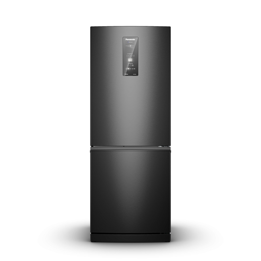 Geladeira Intuitive+ Panasonic BB64 Frost Free Inverter 475L   Cor Black Inox Look - NR-BB64PV2B